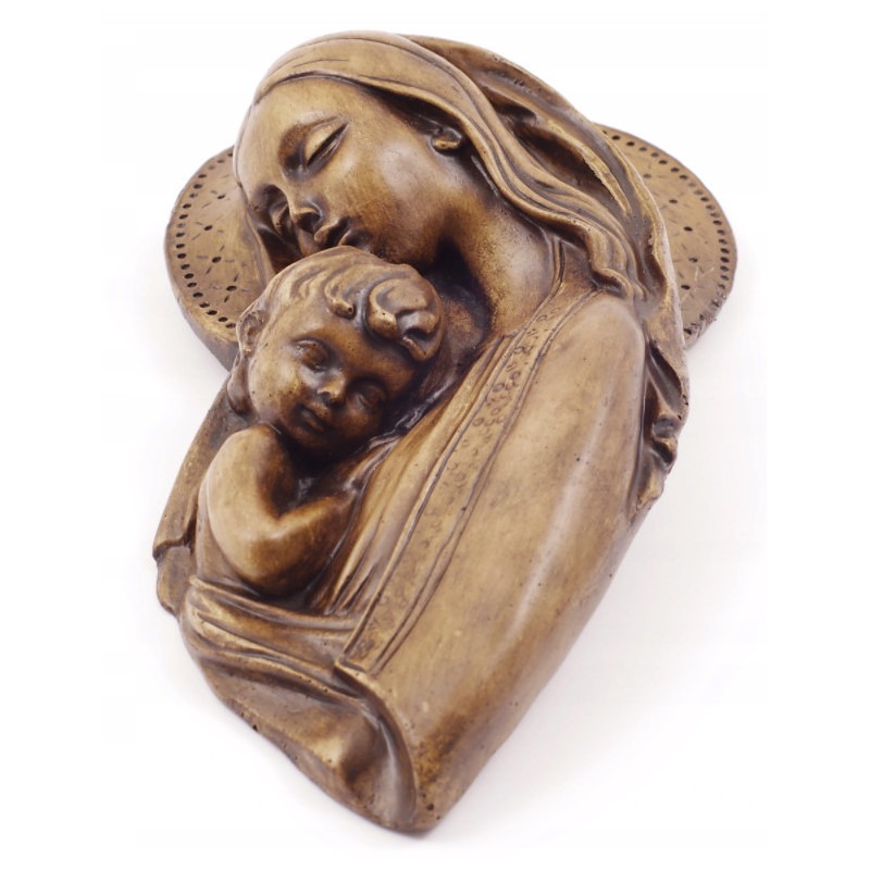 Matka Boží s dítětem - nástěnná plastika