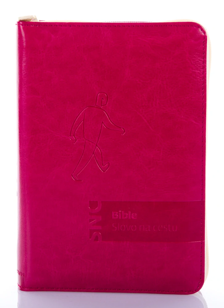 Bible na zip, Slovo na cestu - menší, malinová barva