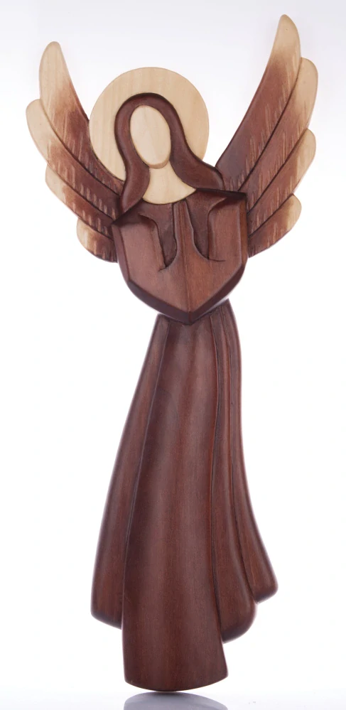 Dřevořezba "modlící se anděl", 50 cm