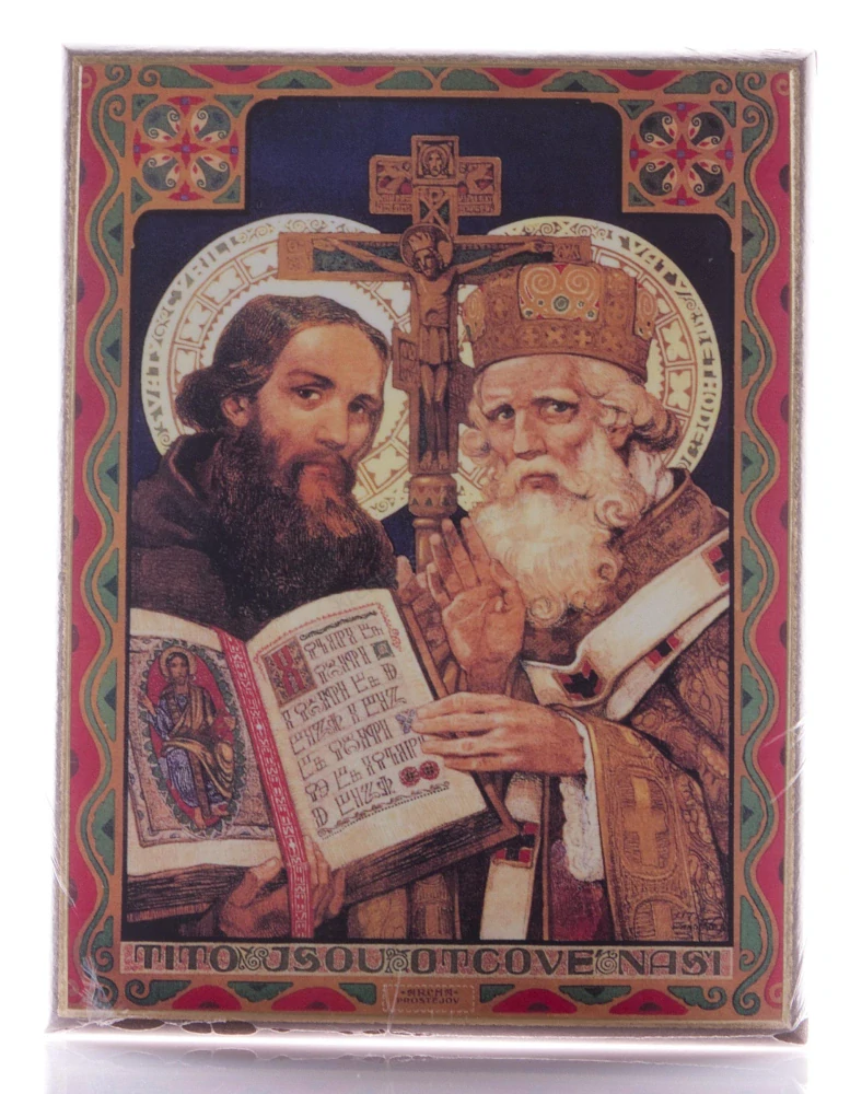 Svatí Cyril a Metoděj - obraz (vel. C) 16 x 20 cm
