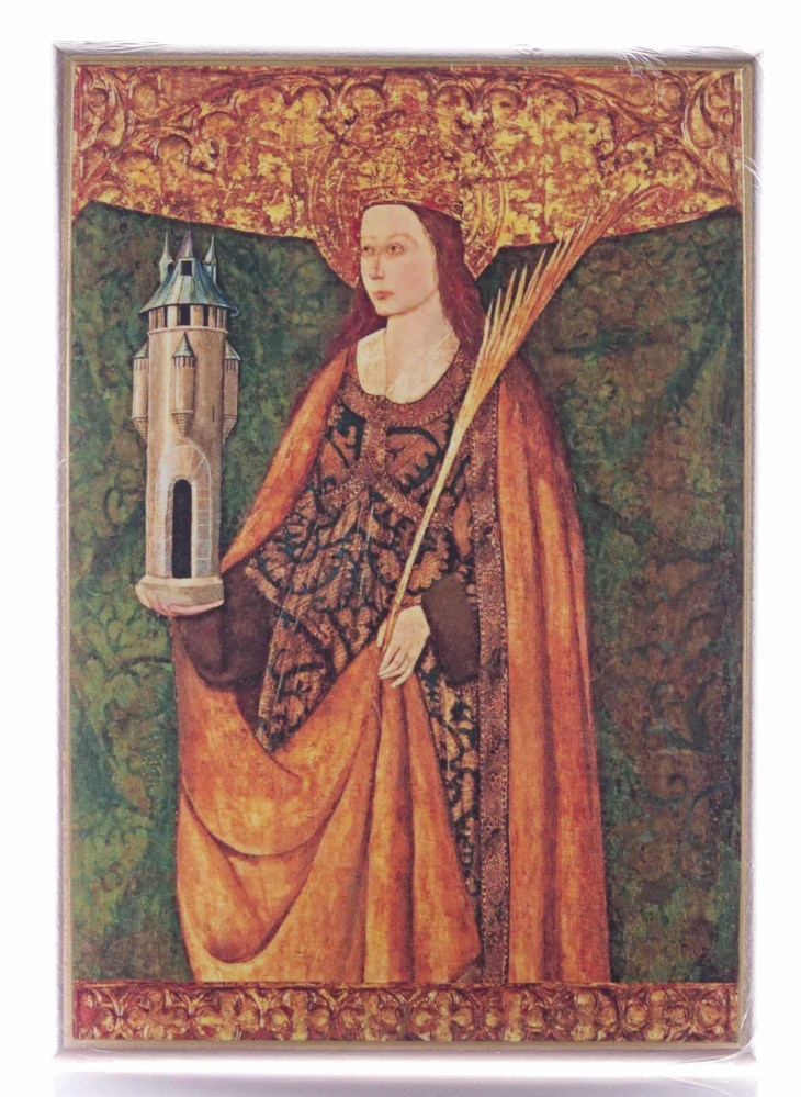Svatá Barbora - obraz (vel.C) 16 x 20 cm