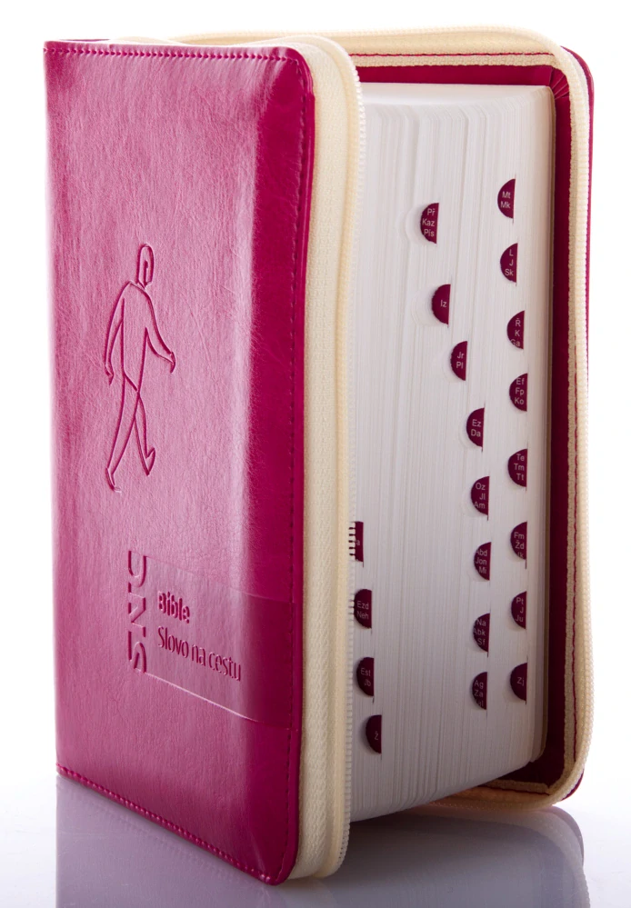 Bible na zip, Slovo na cestu - menší, malinová barva