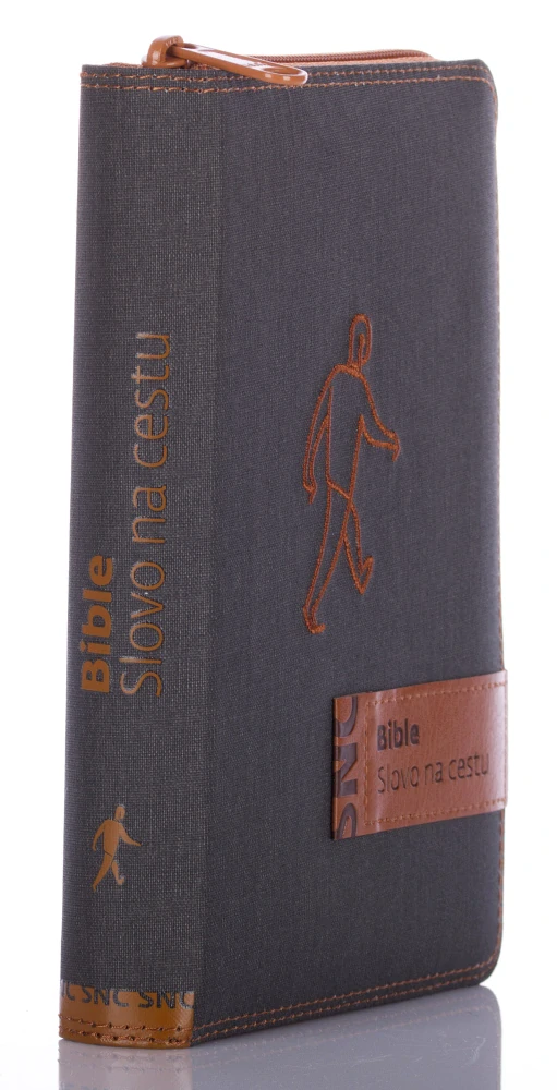 Bible na zip - Slovo na cestu, malý formát, barva šedá jeans