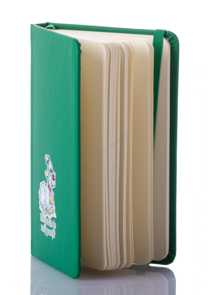 Zápisník s beránkem zelený