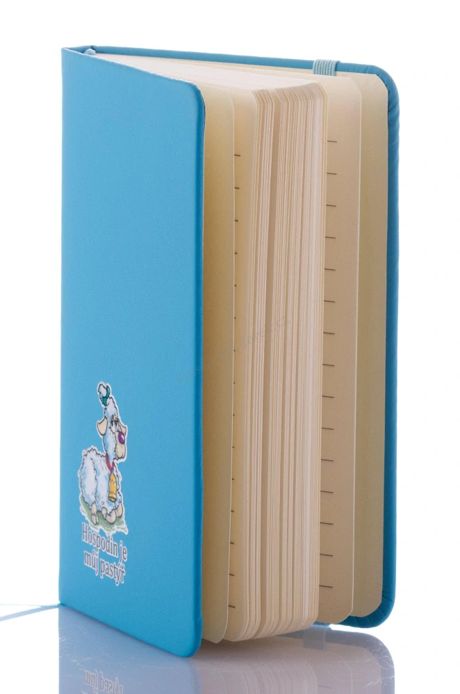 Zápisník s beránkem modrý