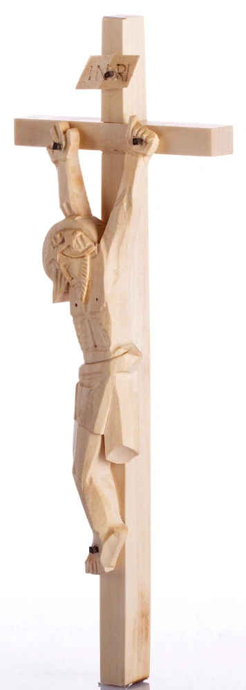 Kříž dřevořezba - typ Myslbek, 26 cm