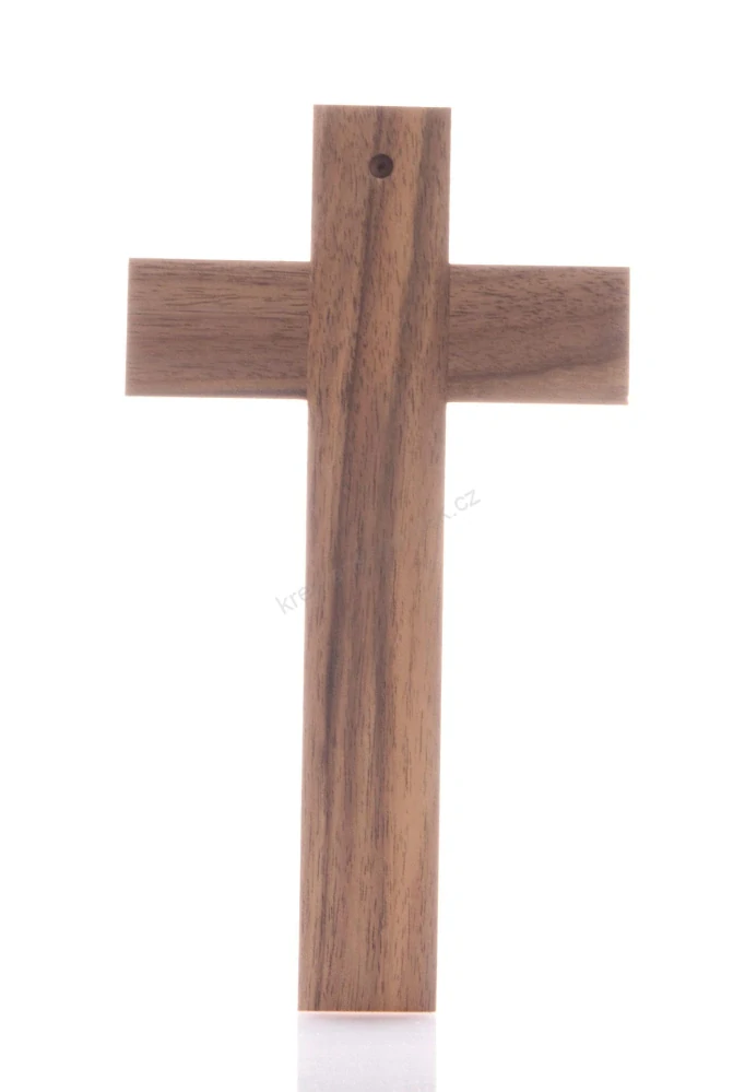 Křížek s gravírovanou rybkou - 18 cm