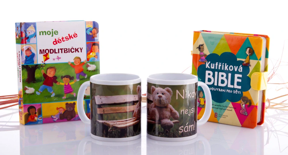 Hrneček pro děti s medvídkem - Nikdy nejsi sám