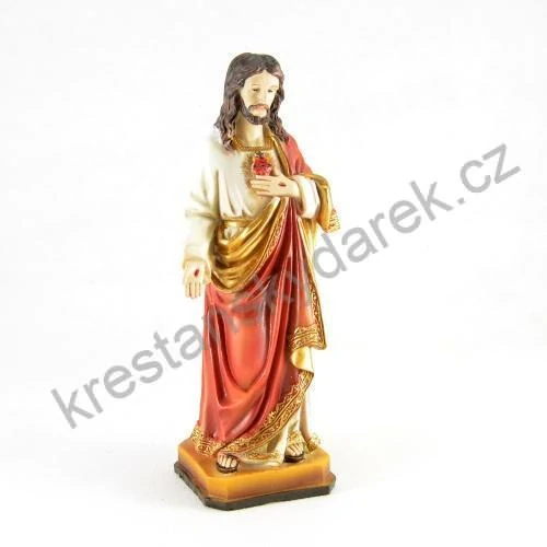 Soška Nejsvětější srdce Ježíšovo 12 cm