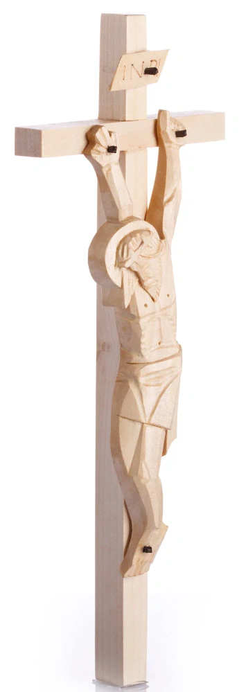 Kříž dřevořezba - typ Myslbek, 26 cm