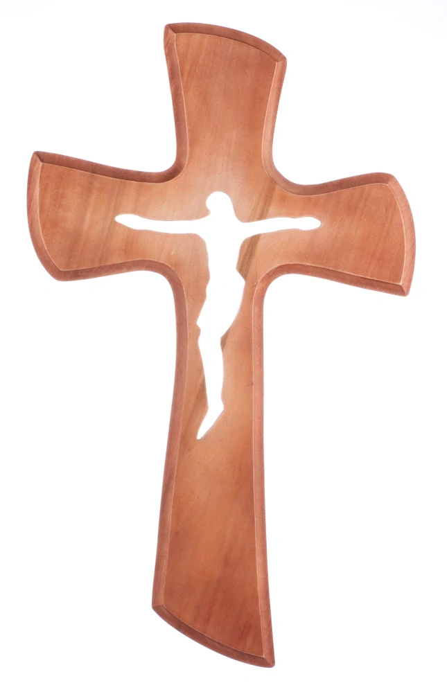 Kříž prořezávaný, s oblými hranami - velký, 60 cm
