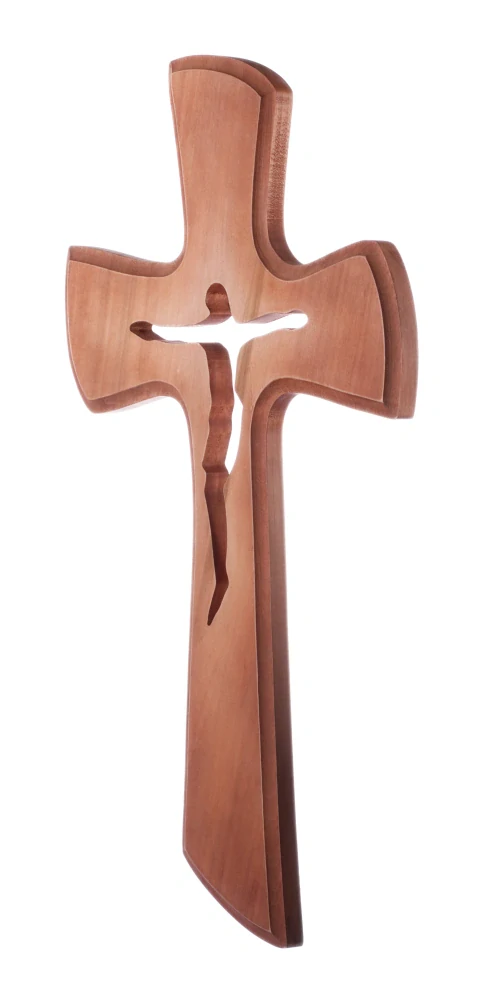 Kříž prořezávaný, s oblými hranami - velký, 60 cm