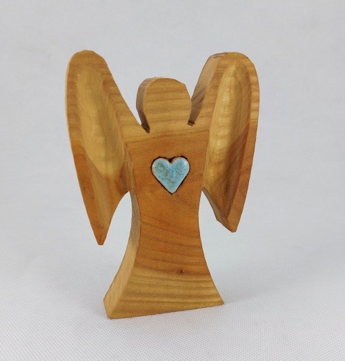 Silueta anděla - samostojná dřevořezba III