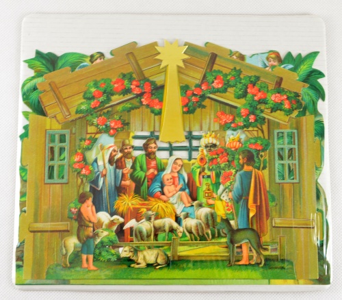 Betlémek skladácí se zlatou hvězdou