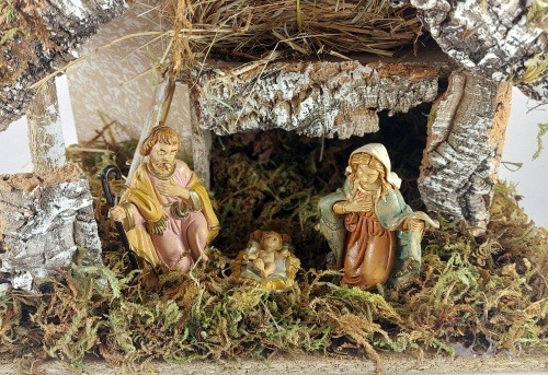 Chýše s figurkami Sv. rodiny - ideální jako zahajovací kus