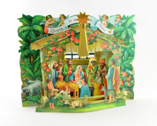 Betlémek skladácí se zlatou hvězdou