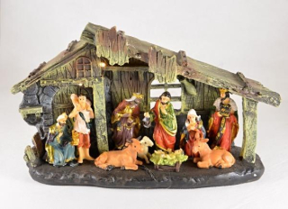 Betlémská plastika s LED osvětlením