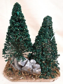 Dvě borovice s kamením - doplnění Betléma