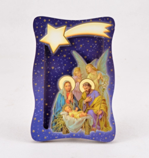 Vánoční dárkový 3D obrázek - dřevěný