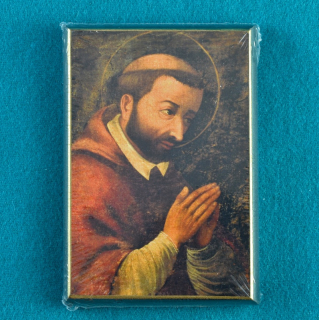 Svatý Karel Boromejský - obraz na dřevě - A cca. 8 x 10 cm