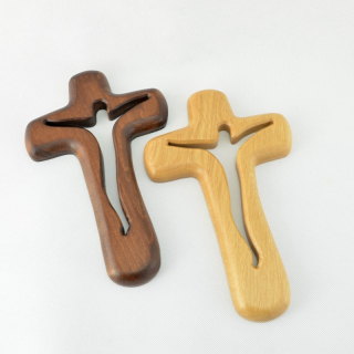 Kříž moderní plastický oblý - 25 cm