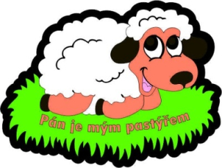 Boží beránek - veselý silikonový přívěšek