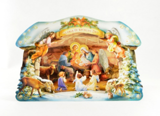 Betlém 3D - leštěný tvrdý papír, s obálkou, menší