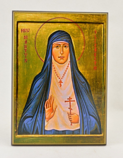 Svatá Alžběta - obraz na dřevě - C cca. 16 x 20 cm