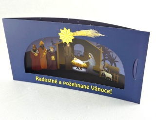 Vánoční obrázek (samostojný) s 3D efektem