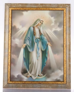 Dárkový obraz rámovaný, zasklený, velký - "Panna Maria Immaculata"