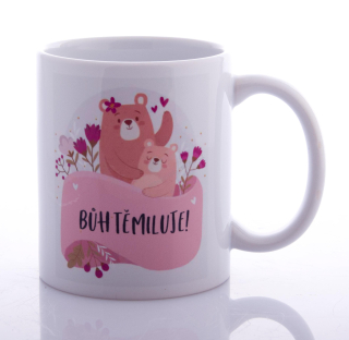 Hrneček pro děti s medvídky - Bůh tě miluje