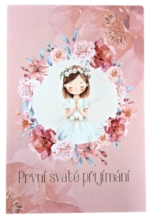 Přání k prvnímu svatému přijímání pro dívku s textem