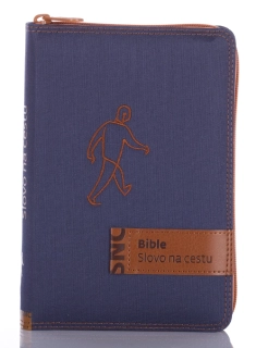 Bible na zip - Slovo na cestu, malý formát, barva modrá jeans