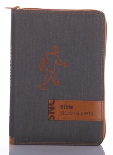 Bible na zip - Slovo na cestu, malý formát, barva šedá jeans