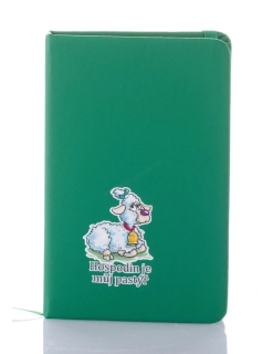 Zápisník s beránkem zelený
