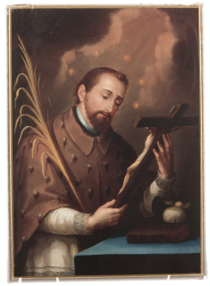 Svatý Jan Nepomucký - obraz na dřevě C 16 x 20 cm