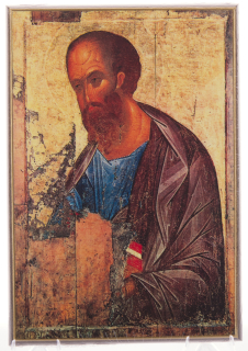 Svatý Pavel - obraz na dřevě - C 16 x 20 cm