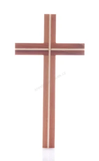 Kříž s kontrastní vkládanou rýhou 17 cm