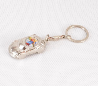 Sv. Kryštof na retro autíčku - přívěšek