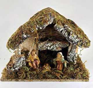 Chýše s figurkami Sv. rodiny - ideální jako zahajovací kus