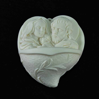 Domácí kropenka na svěcenou vodu - bílá - Svatá rodina