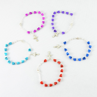 Slušivý náramek - desátek z říčních kamínků - Jablonecká bižuterie