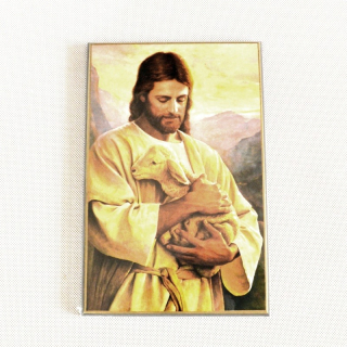 Kristus dobrý pastýř - obraz na dřevě
