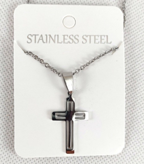 Křížek - přívěšek nerez