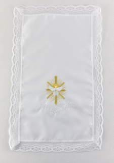 Křestní rouška vyšívaná, vzor Světlo Ducha