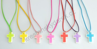 Křížek na krk - třpytivý
