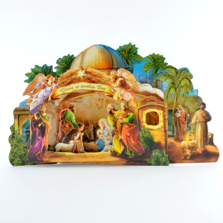 Betlém 3D - leštěný tvrdý papír, s obálkou (formát A4)