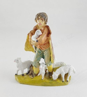 Figurka do Betléma - pasáček s ovečkami