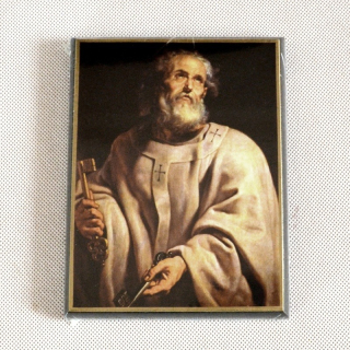 Svatý Petr - obraz na dřevě - C cca. 16 x 20 cm