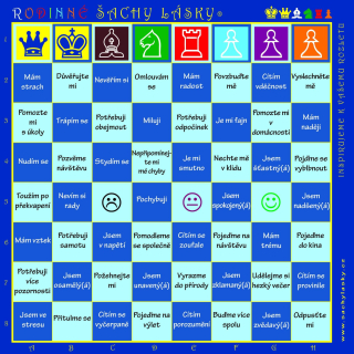 Šachy lásky pro správnou rodinu - "rodinná hra" na ledničku